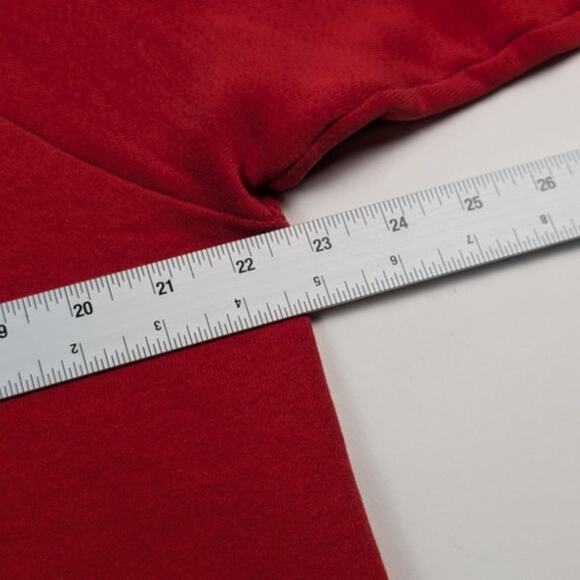 Vintage Hawaii Beach Tourism Tropical Paradise Surf Red 80s Crewneck Fits L - Picture 7 of 8